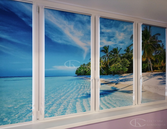 Портфолио Ролл шторы на пластиковые окна