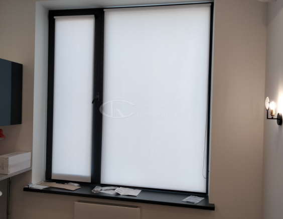 Портфолио свободновисящие рулонные шторы