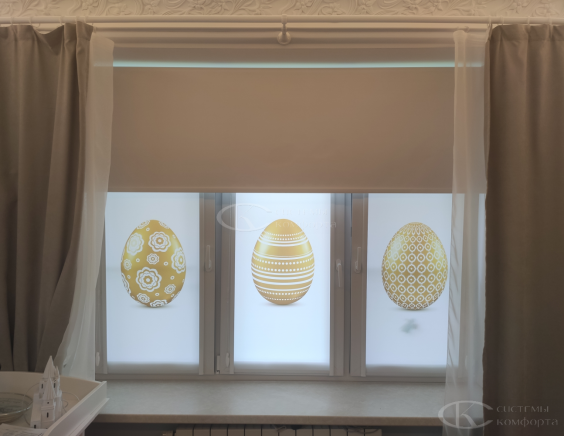 Портфолио Ролл шторы на пластиковые окна