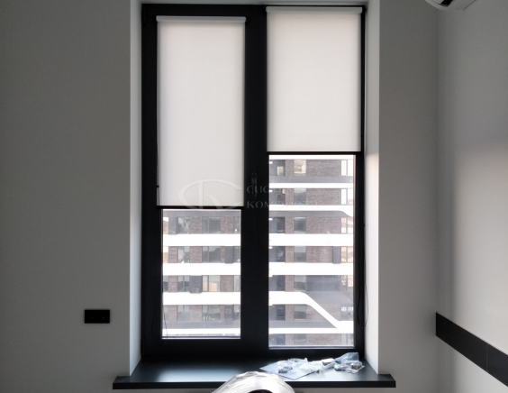 Портфолио свободновисящие рулонные шторы