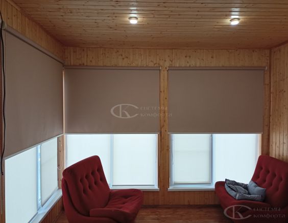 Портфолио Ролл шторы на пластиковые окна