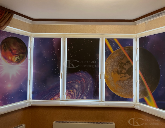 Портфолио свободновисящие рулонные шторы