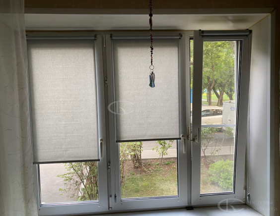 Портфолио свободновисящие рулонные шторы