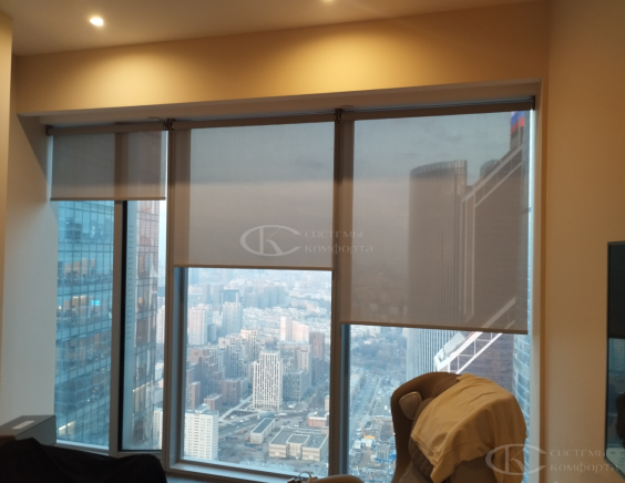 Портфолио Ролл шторы на пластиковые окна