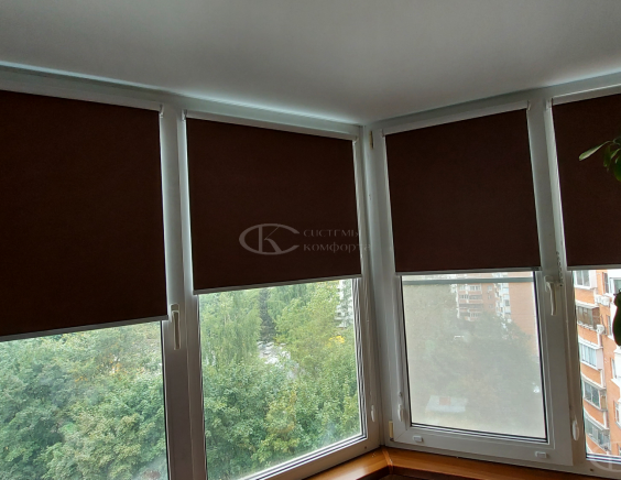 Портфолио Ролл шторы на пластиковые окна